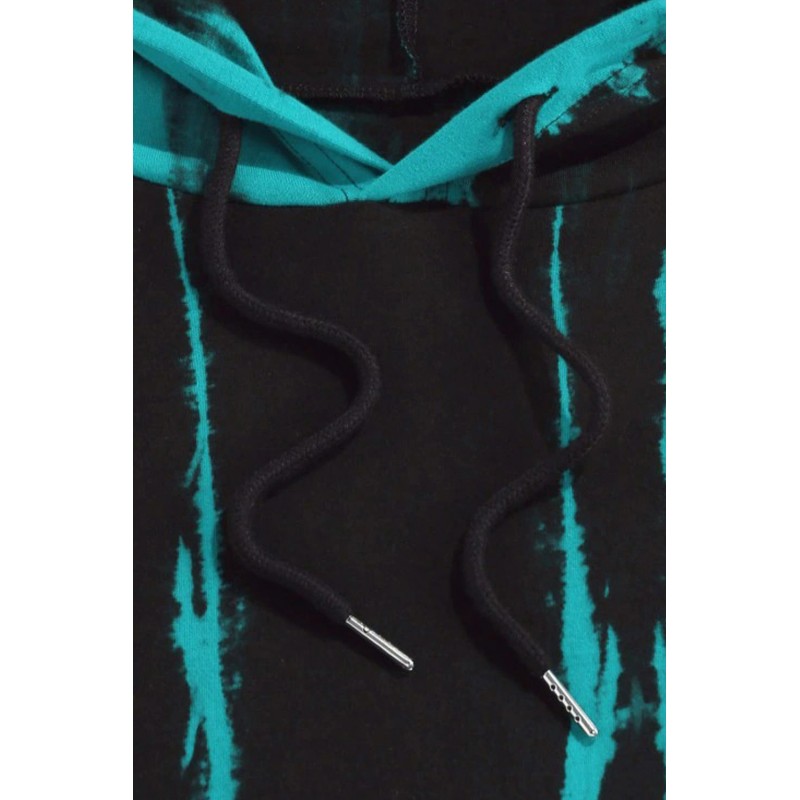 Tie-dyed Print Kangaroo Pocket Men's Hoodie Tie-dyed Print Kangaroo Pocket Men's Hoodie