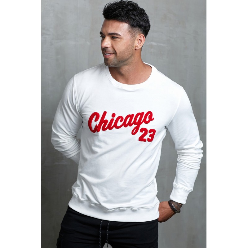 Letter Print Crew Neck Men's Pullover Sweatshirt Letter Print Crew Neck Men's Pullover Sweatshirt